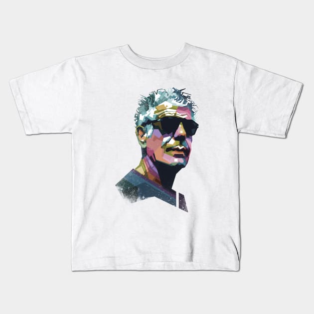 Anthony Bourdain WPAP_vintage Kids T-Shirt by Alkahfsmart